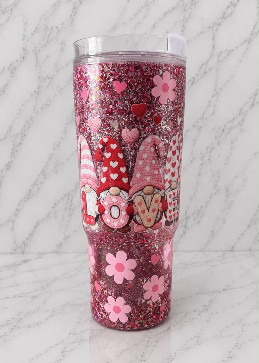 40oz Acrylic Snowglobe Tumbler