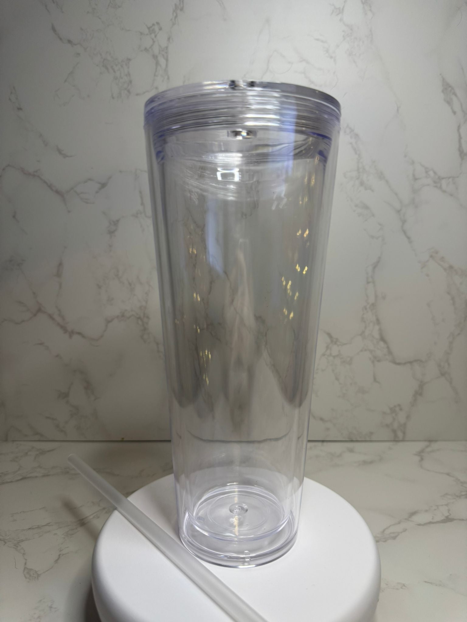 24oz Acrylic Snowglobe Tumbler