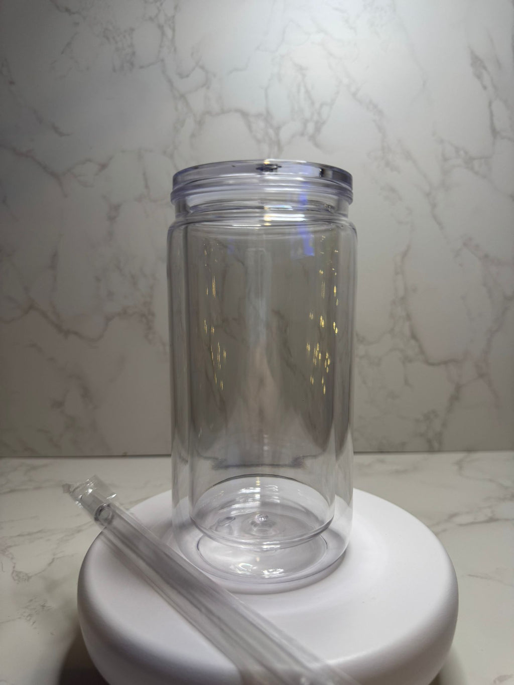 16oz Acrylic Snowglobe Tumbler