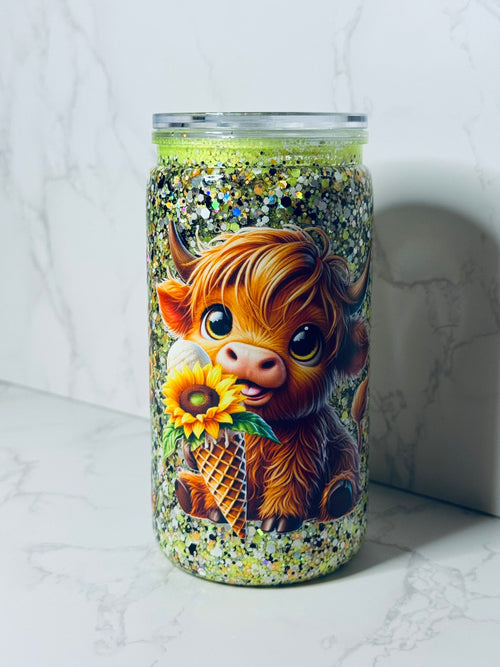 16oz Acrylic Snowglobe Tumbler