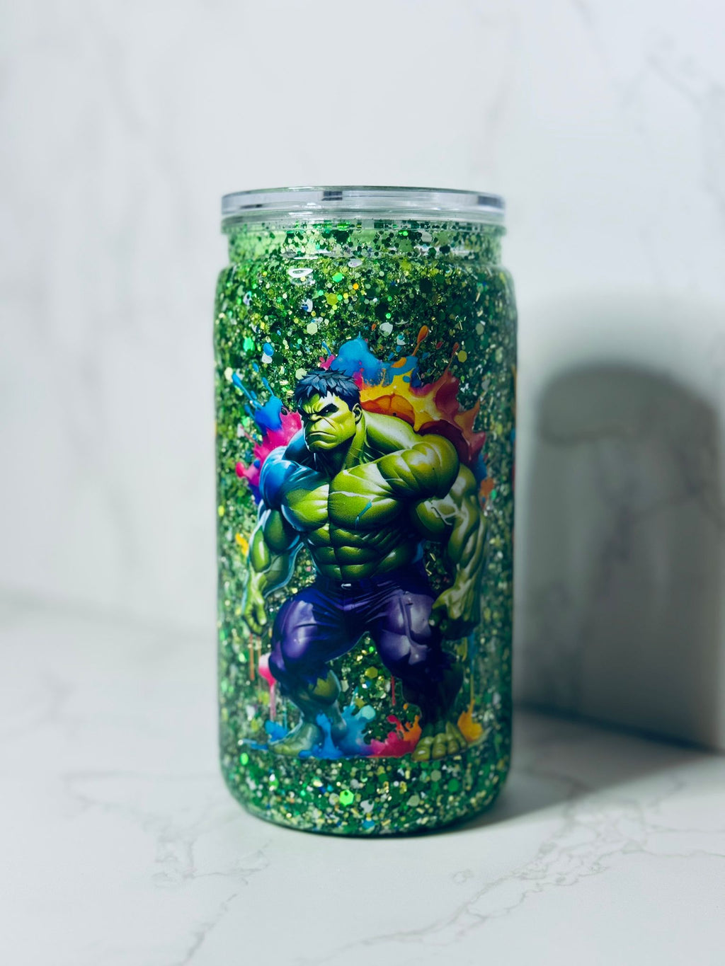 16oz Acrylic Snowglobe Tumbler